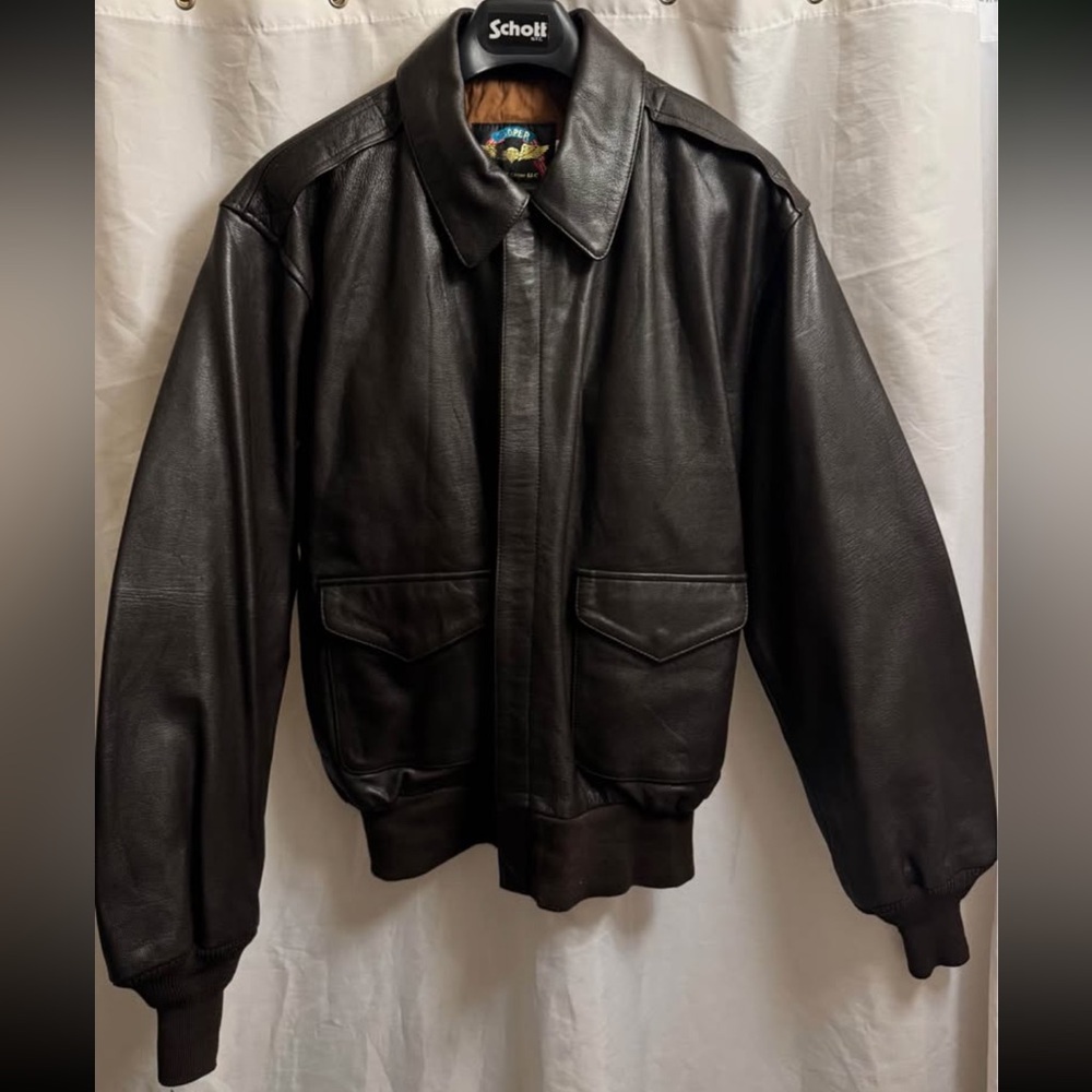 *Made in USA* US Army Air Force Cooper A-2 Goatskin Leather Jacket (Large)